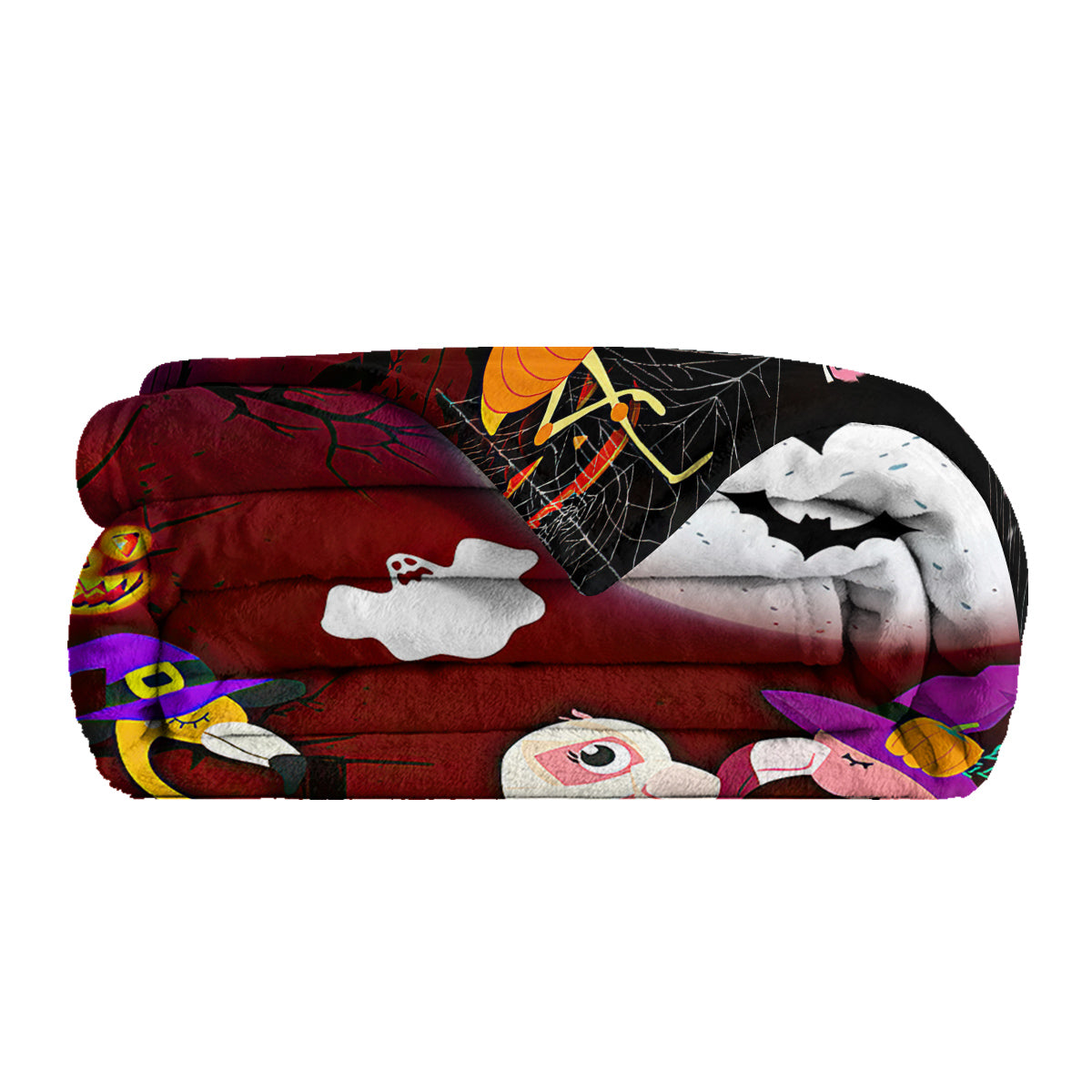 1pc Halloween-themed Pink Flamingo Print Flannel Blanket, Cozy And Warm For Home Use Bed, Sofa, Camping, And Multi-scenario Application Suitable For All Seasons