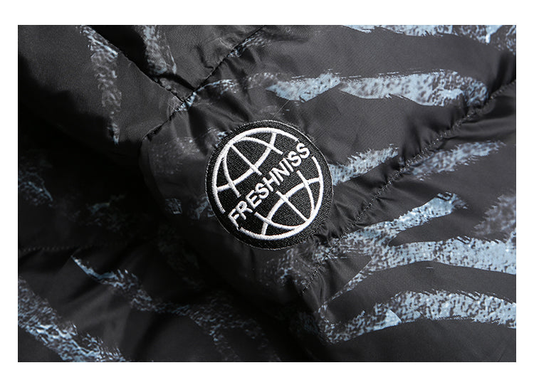 Men's National Tide Padded Jacket Winter Thickened Baseball Jacket