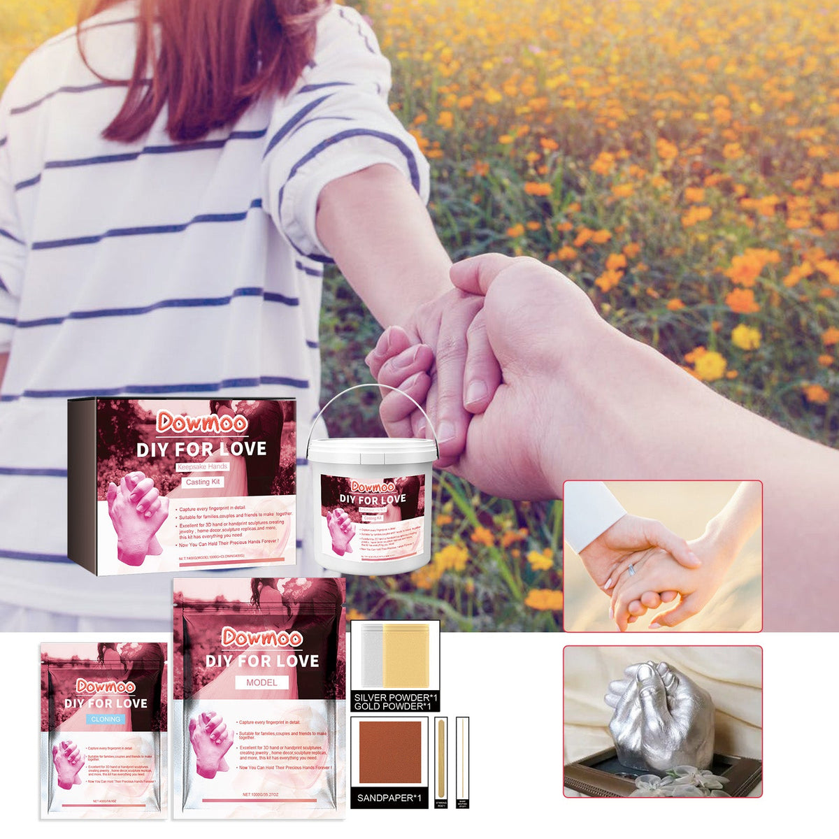 Couple Hand Mask DIY Hand Model  P Ink Box Set 1400g 1Box