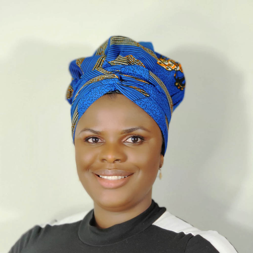 African Print Bonnet wrap