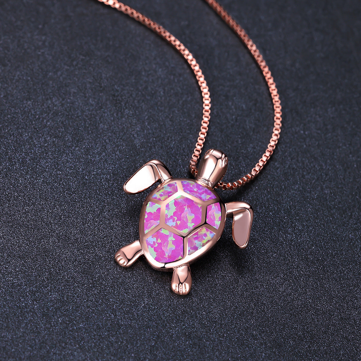 Fashion Turtle Simple Necklace Stud Earrings Set