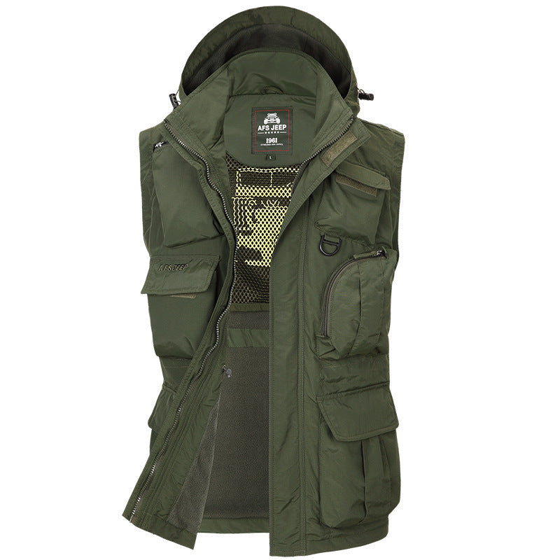 Men's Tactical Jacket with Removable Sleeves (Fall/Winter)