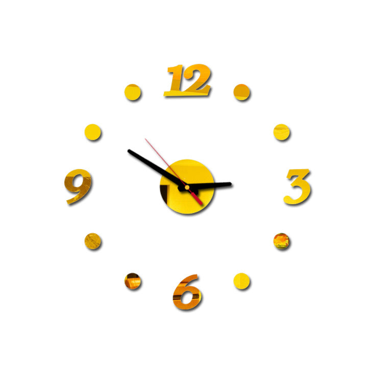 Creative Acrylic Silent Mirror Decorative Wall Clock