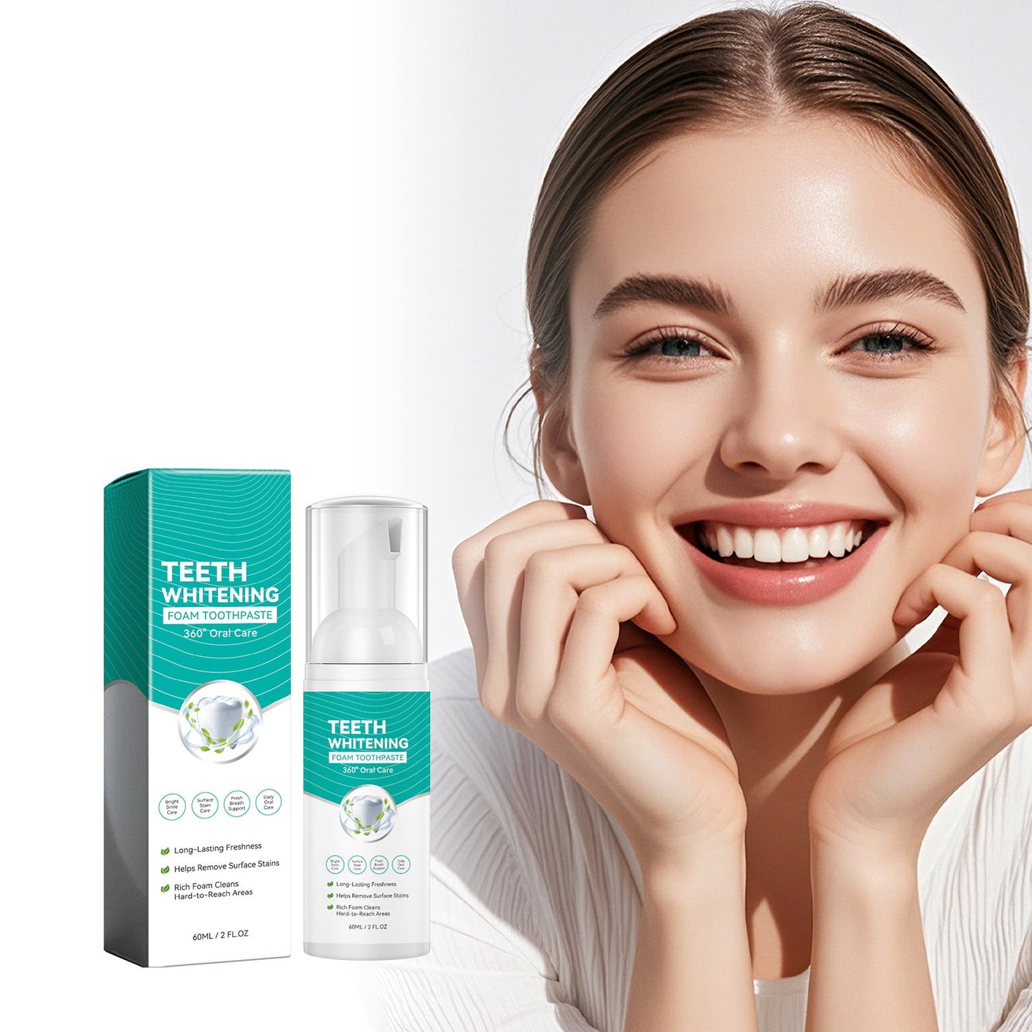 Whitening Foam Toothpaste 60ml  1box