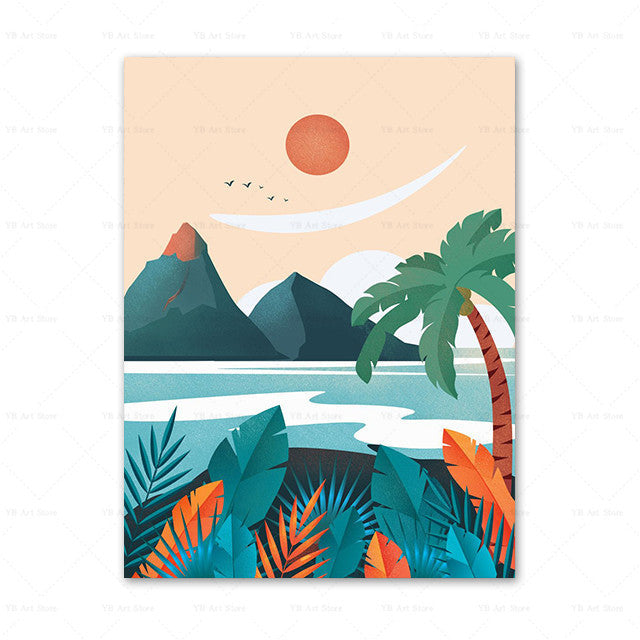 Travel City Canvas Painting