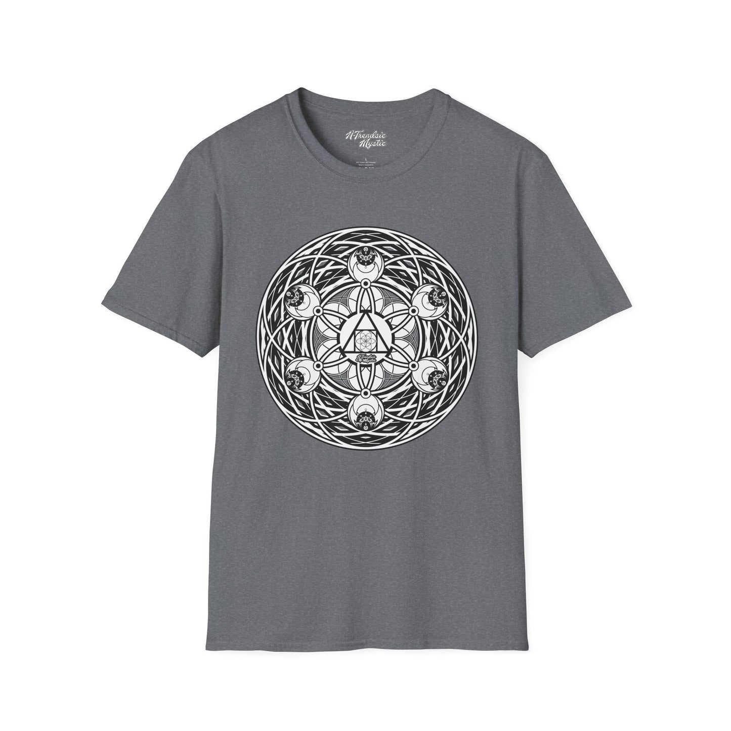 Mystic Cipher Tee – Hermetic Sacred Geometry Shirt | Boho Festival Wear | Spiritual Graphic for Him Her