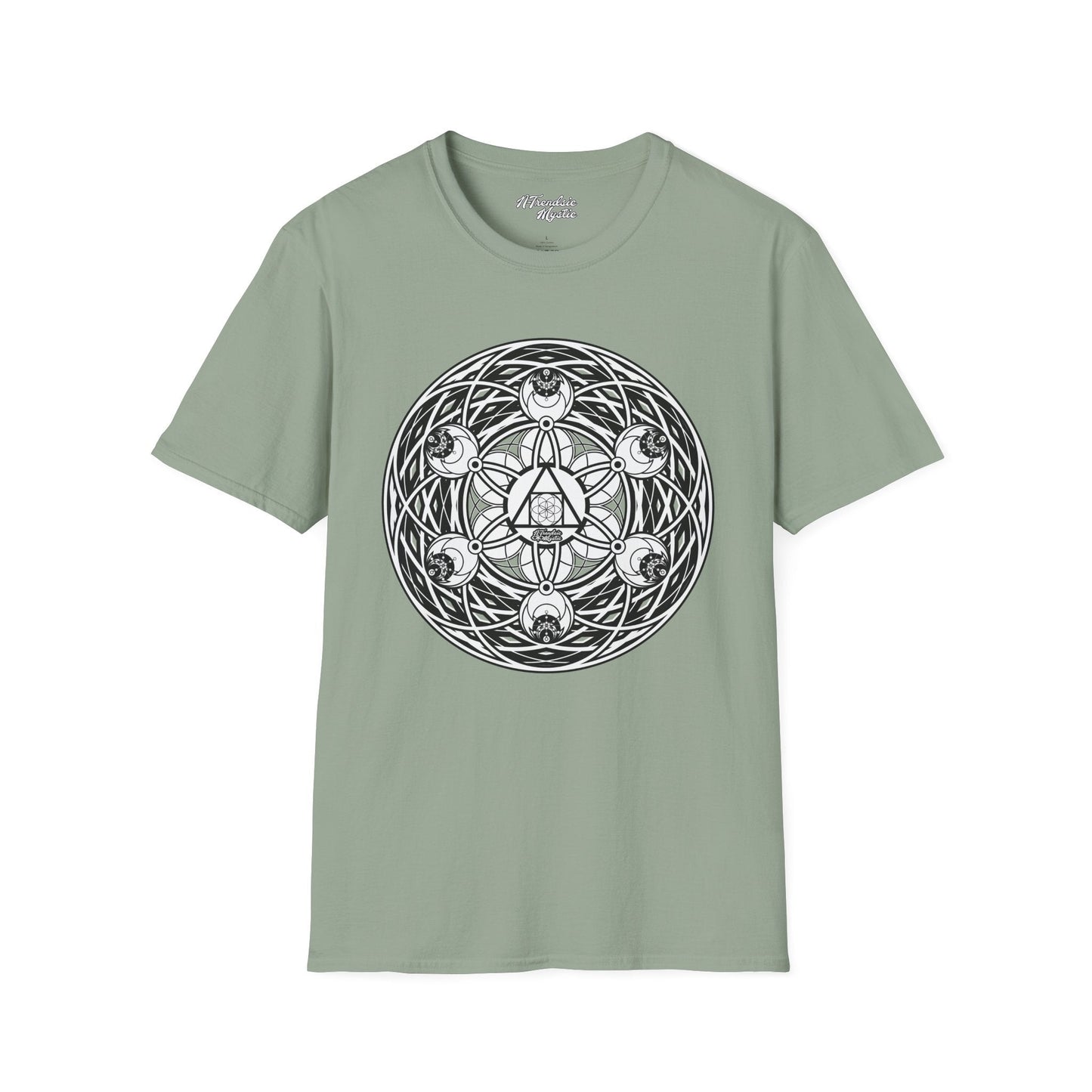 Mystic Cipher Tee – Hermetic Sacred Geometry Shirt | Boho Festival Wear | Spiritual Graphic for Him Her