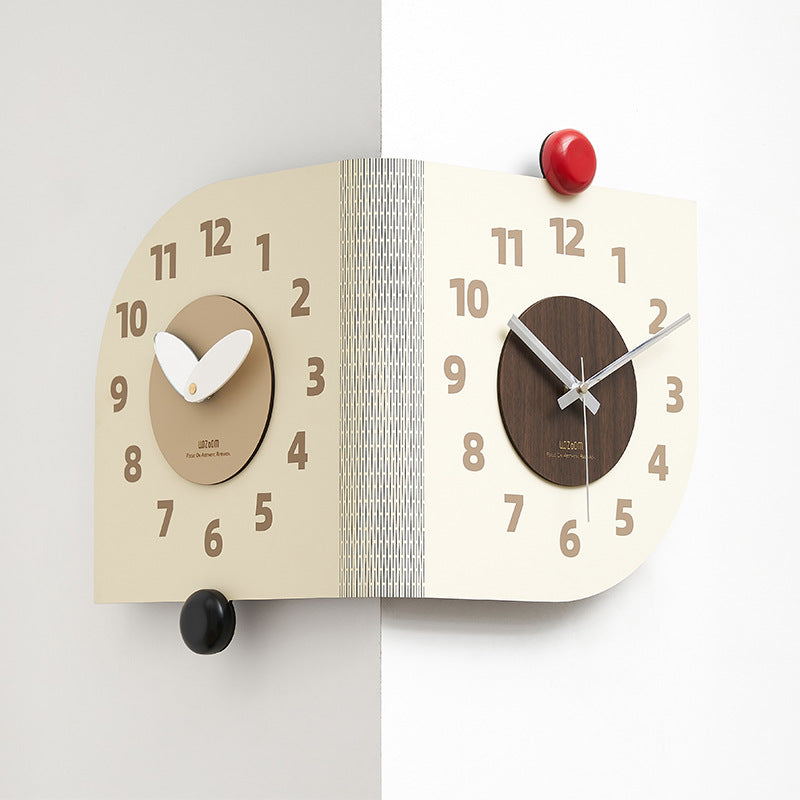 Living Room Simple Corner Creative Clock Wall Decoration