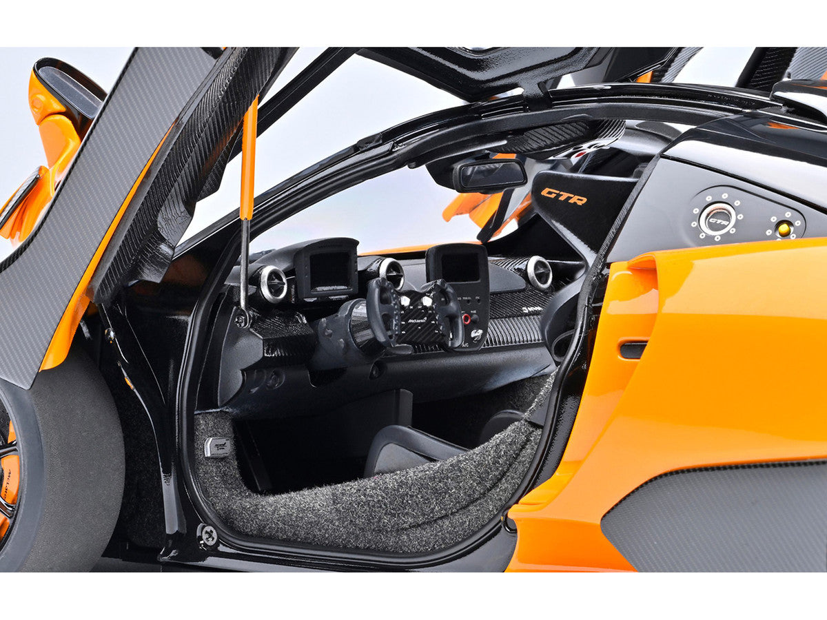 McLaren Senna GTR Orange with Black Top 1/18 Model Car by Autoart