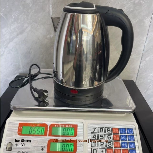 Stainless Steel Electric Kettle With A Steel Lid