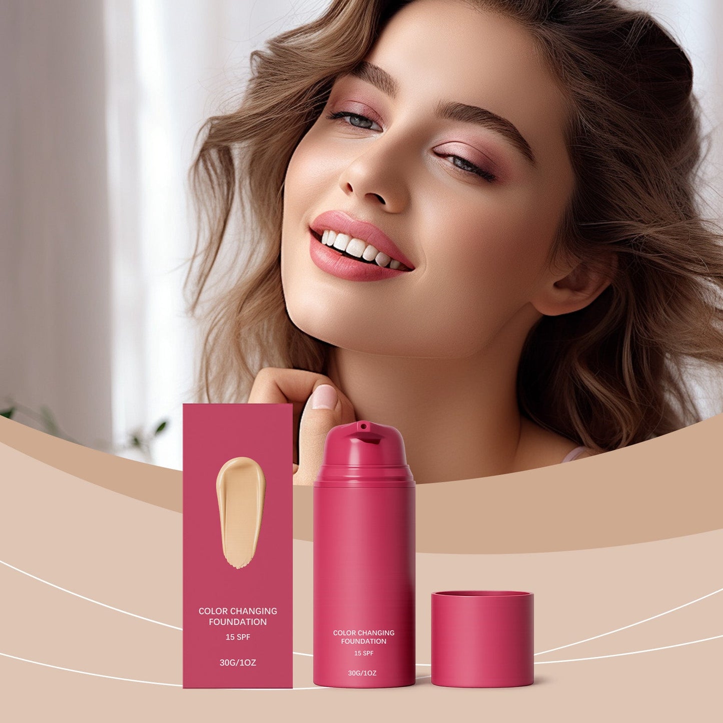 Thermo-responsive Color Adjusting Foundation Natural Shade