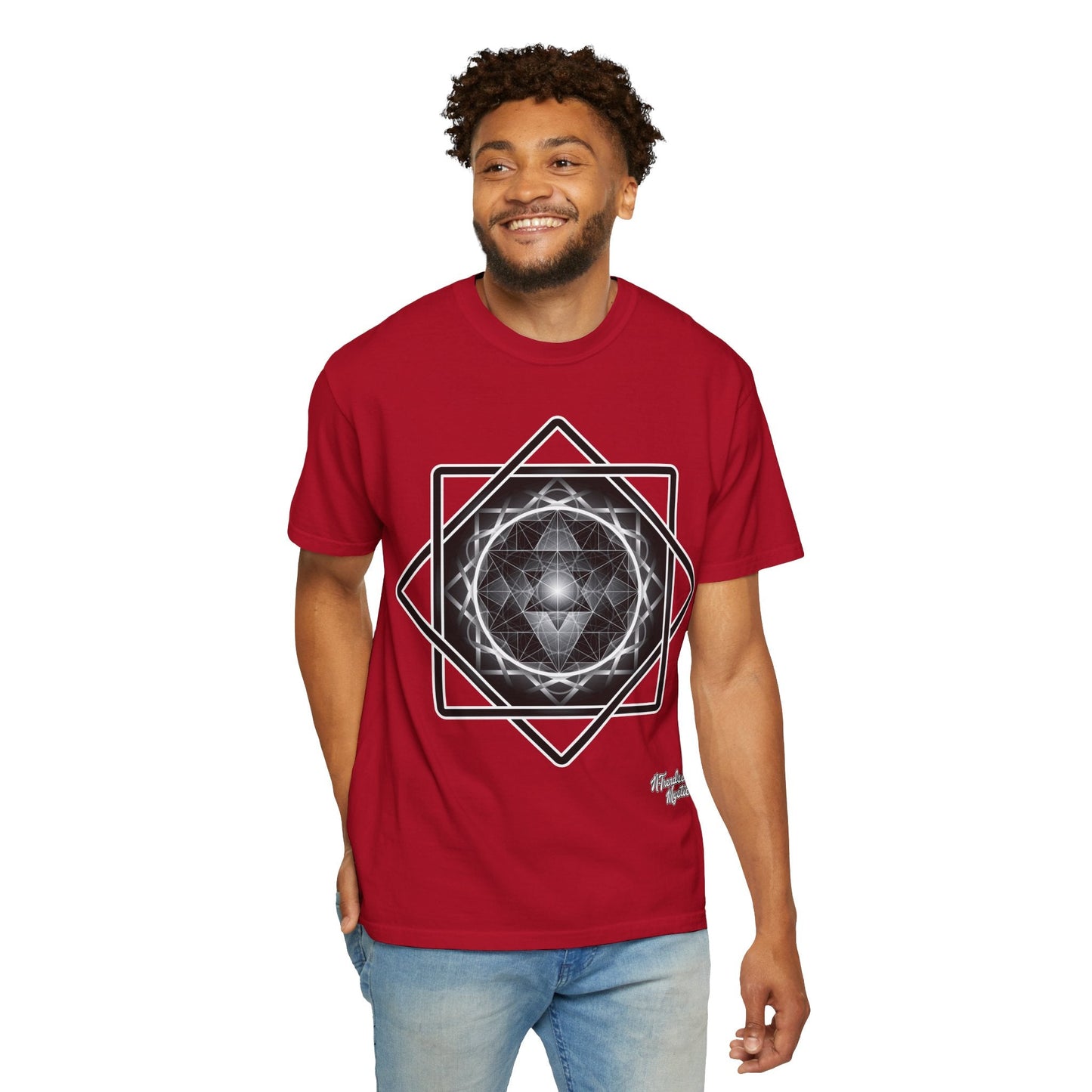 Merkaba Energy Tee – Geometric Art Unisex T-Shirt | Sacred Symbol Shirt | Boho Festival Fashion | Gift for Art Lovers