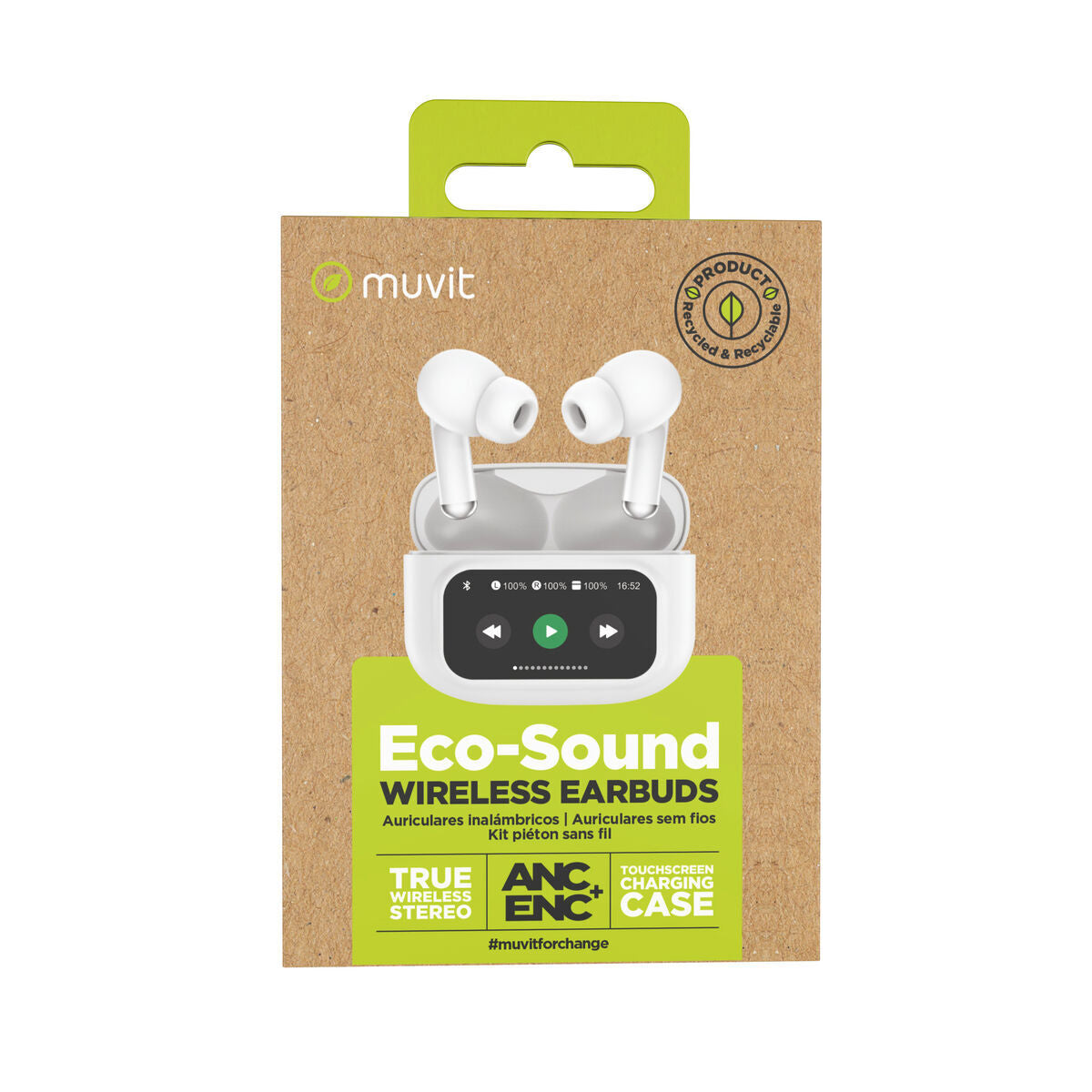 Headphones Muvit MCTWS0007 White