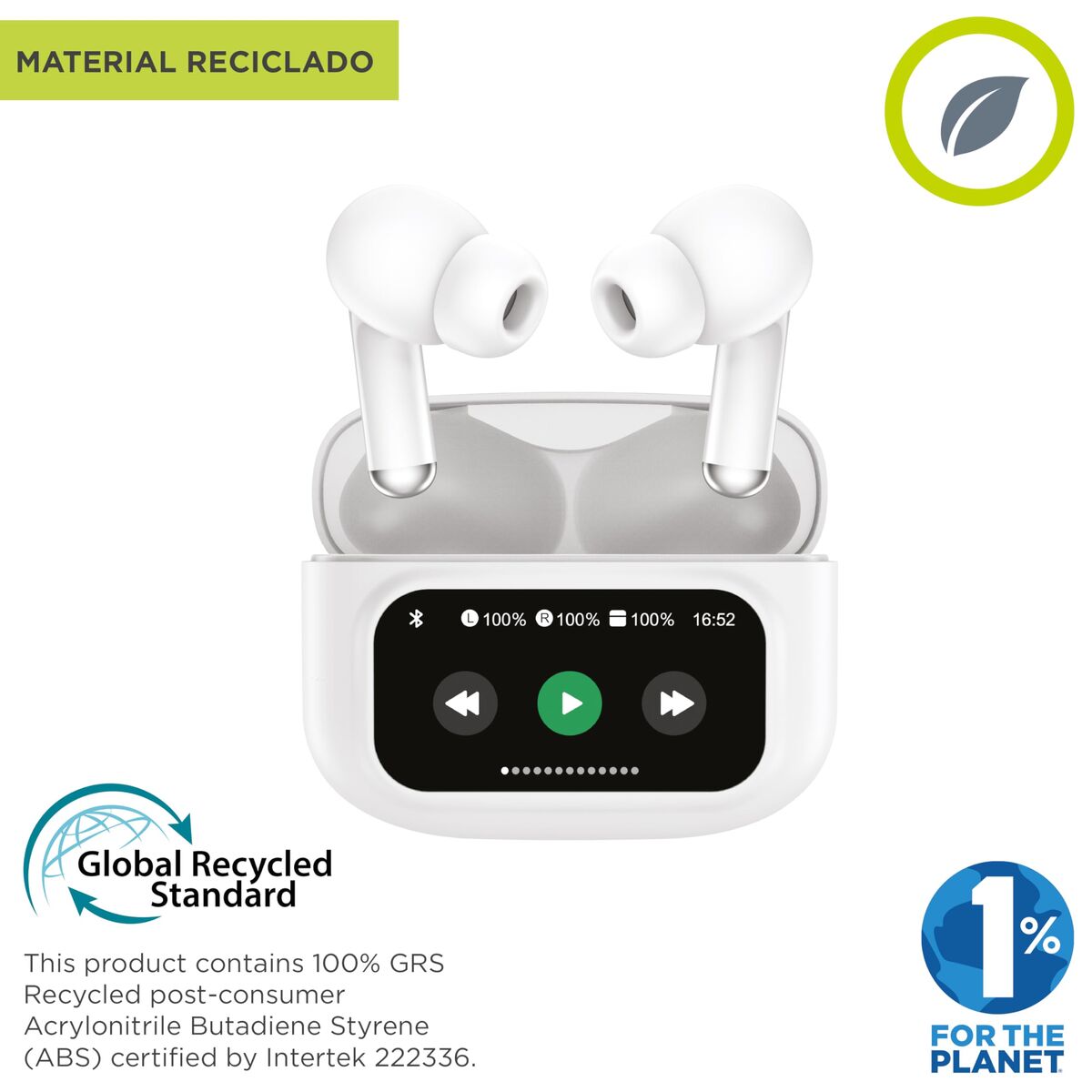 Headphones Muvit MCTWS0007 White