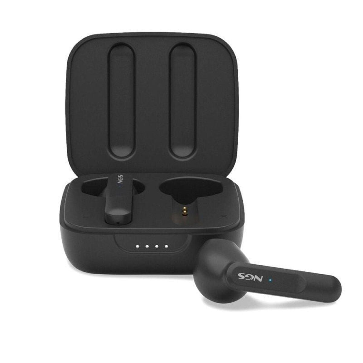 Headphone with Microphone NGS ARTICAMOVEBLACK Black