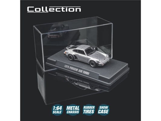 1975 Porsche 930 Turbo Silver Metallic "Collection" Series 1/64 Diecast Model Car by Majorette