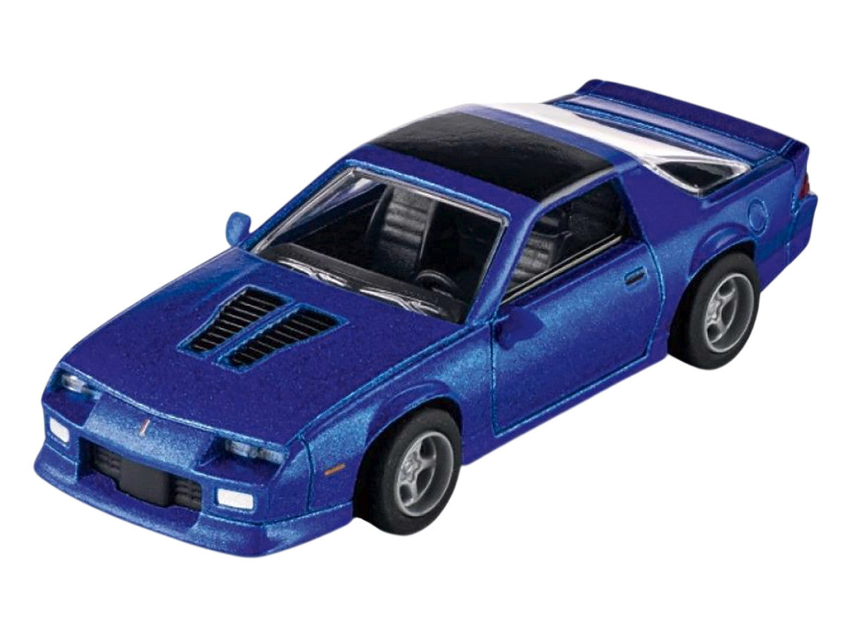 1985 Chevrolet Camaro Blue Metallic with Black Top "Collection" Series 1/64 Diecast Model Car by Majorette