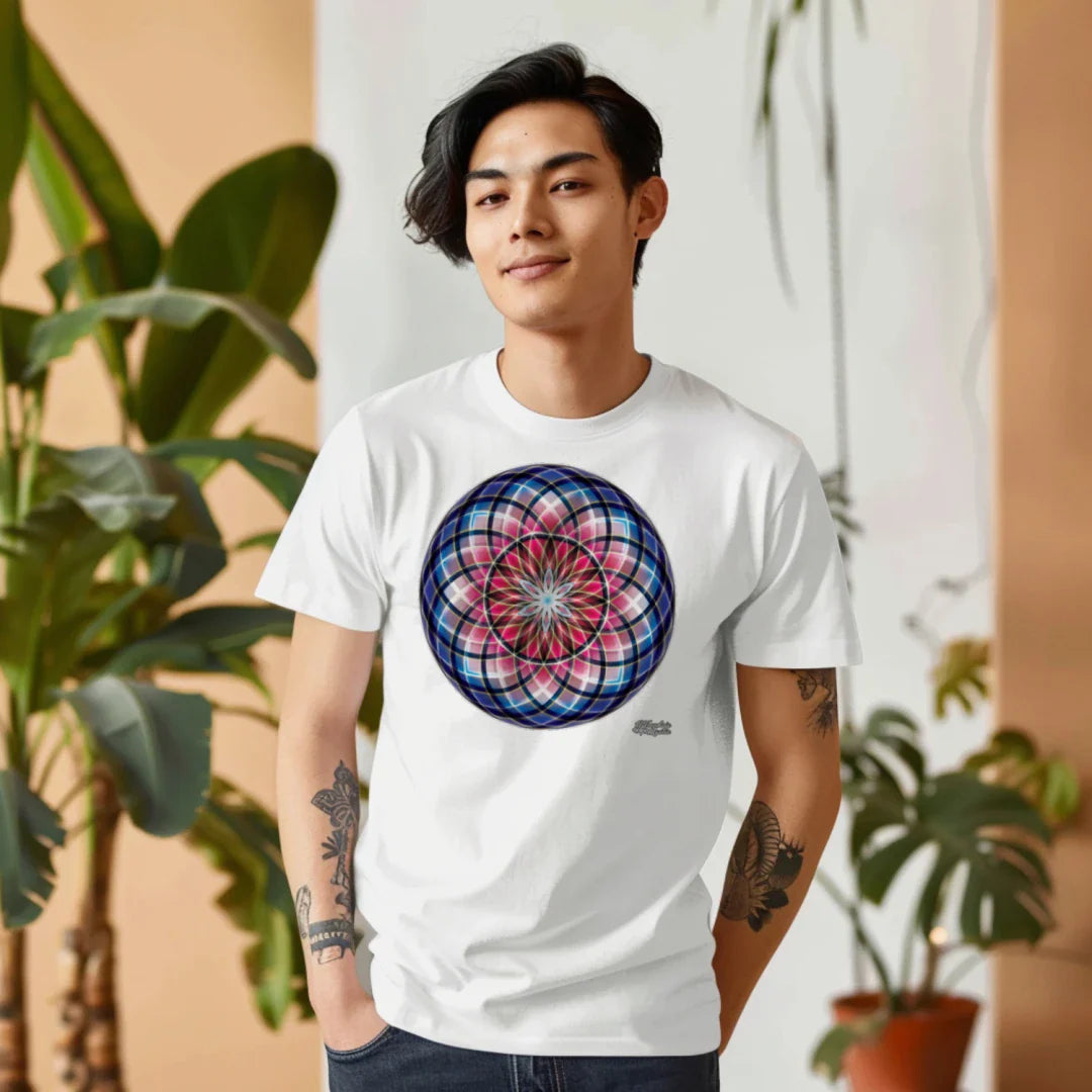 Blood Moon Sacred Geometry T-Shirt | Red Variant Tee | NTrendSic Mystic Streetwear Shirt