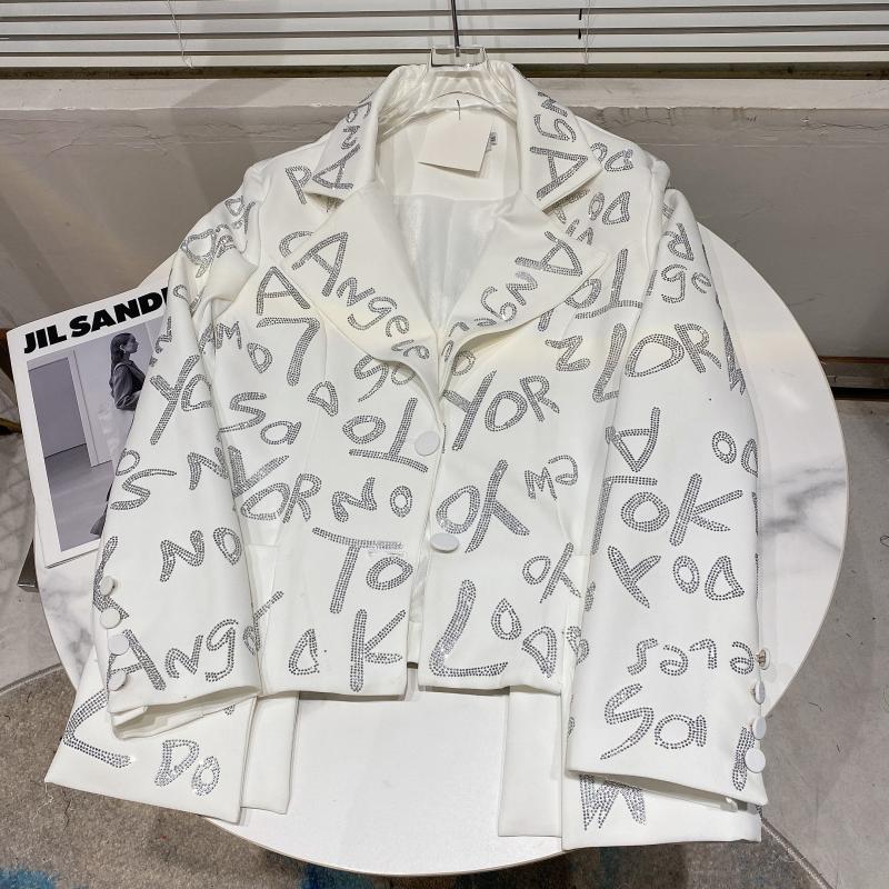 Heavy Industry Shiny Long-sleeved Suit Blazer