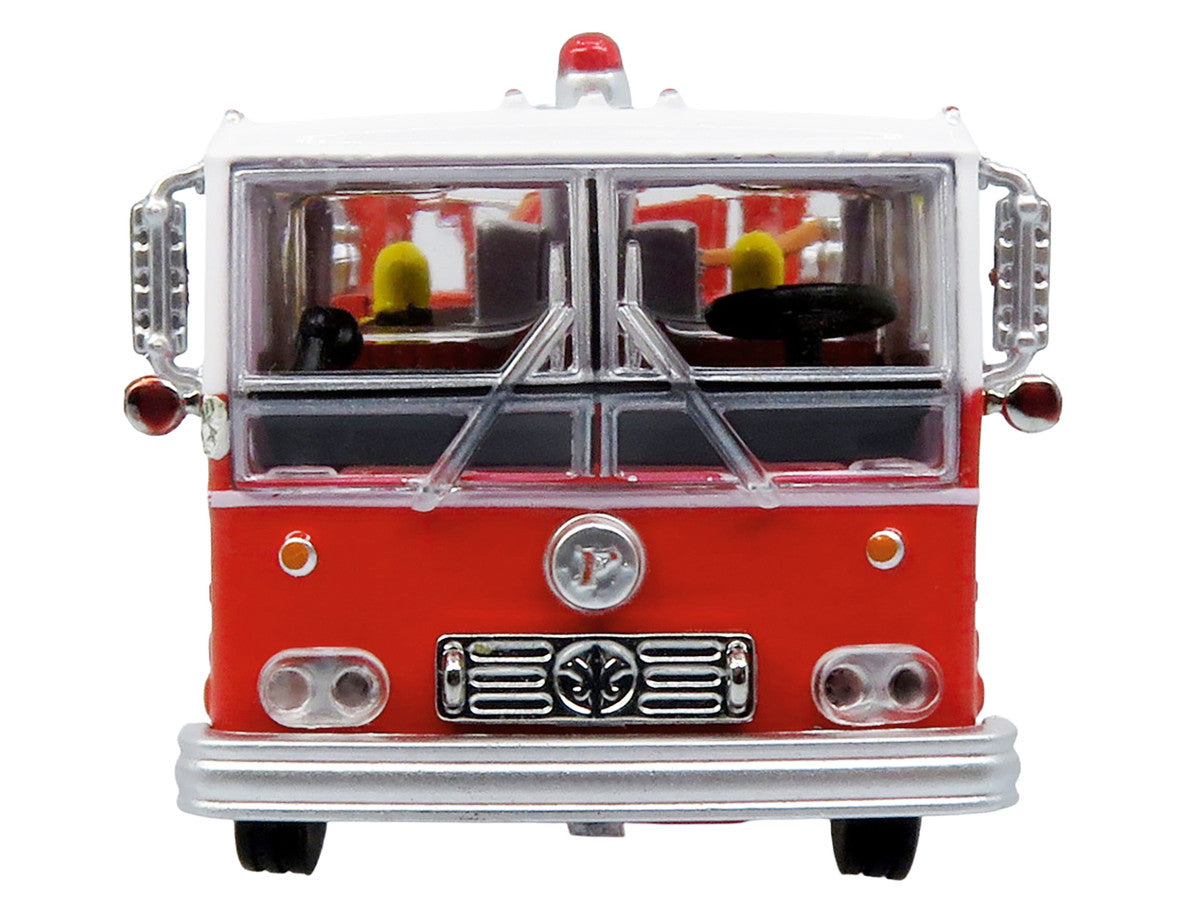 1974 Ward LaFrance Fire Engine "San Francisco Fire Department – Engine 31" Red with White Top "5 Alarm" Series Limited Edition 1/87 (HO) Diecast Model by Iconic Replicas