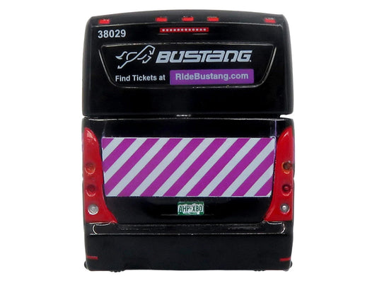 MCI D4520 Commuter Coach Bus "Bustang - Colorado Department of Transportation" Black "The Bus & Motorcoach Collection" Limited Edition to 504 pieces Worldwide 1/87 (HO) Scale Diecast Model by Iconic Replicas
