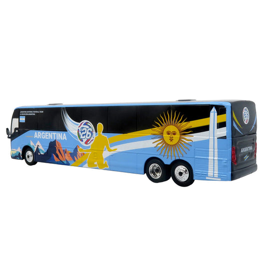 Prevost X3-45 Coach Bus "Argentina National Football Team" Blue with Graphics "International Federation of the Global Game" Series Limited Edition to 504 pieces Worldwide 1/87 (HO) Diecast Model by Iconic Replicas