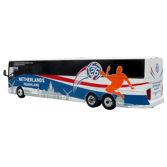 Van Hool CX-45 Coach Bus "Netherlands National Football Team" White with Graphics "International Federation of the Global Game" Series Limited Edition to 504 pieces Worldwide 1/87 (HO) Diecast Model by Iconic Replicas