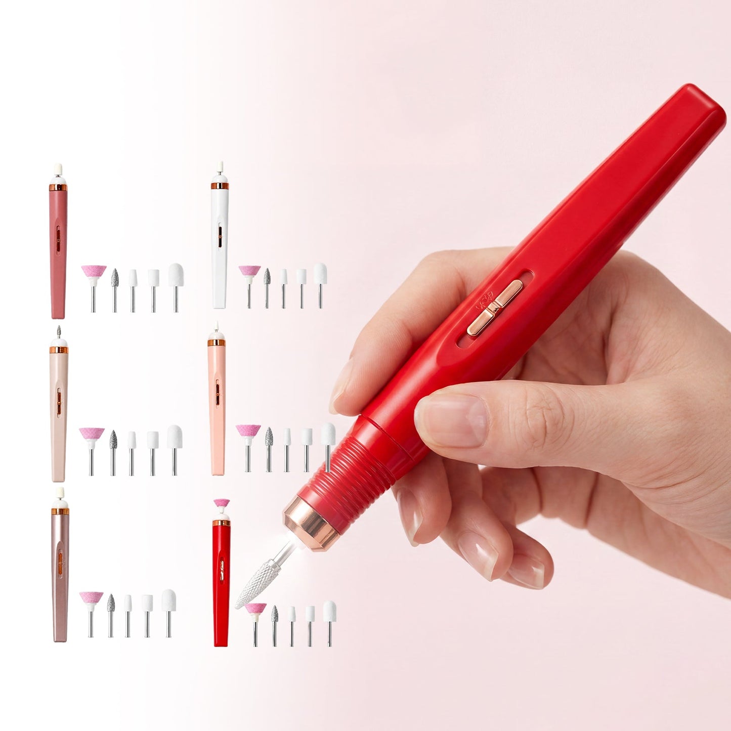 Electric Nail Drill In Rose Gold, Boxed