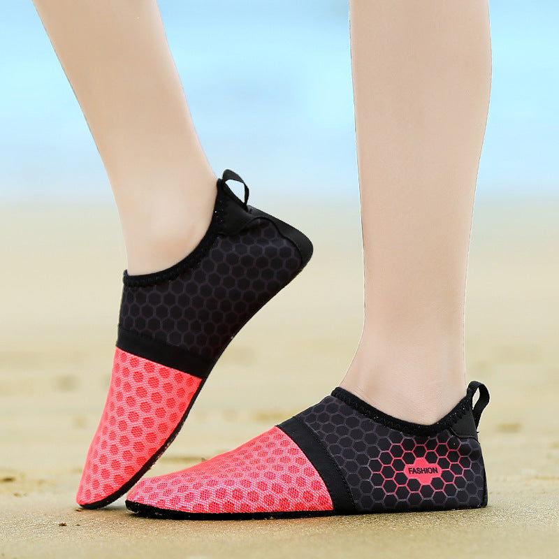 Unisex Beach Water Shoes - Quick-Dry Mesh Swim & Yoga Shoes for Men/Women (Green/Blue/Red/Gray/Sky Blue, Sizes 35-46)