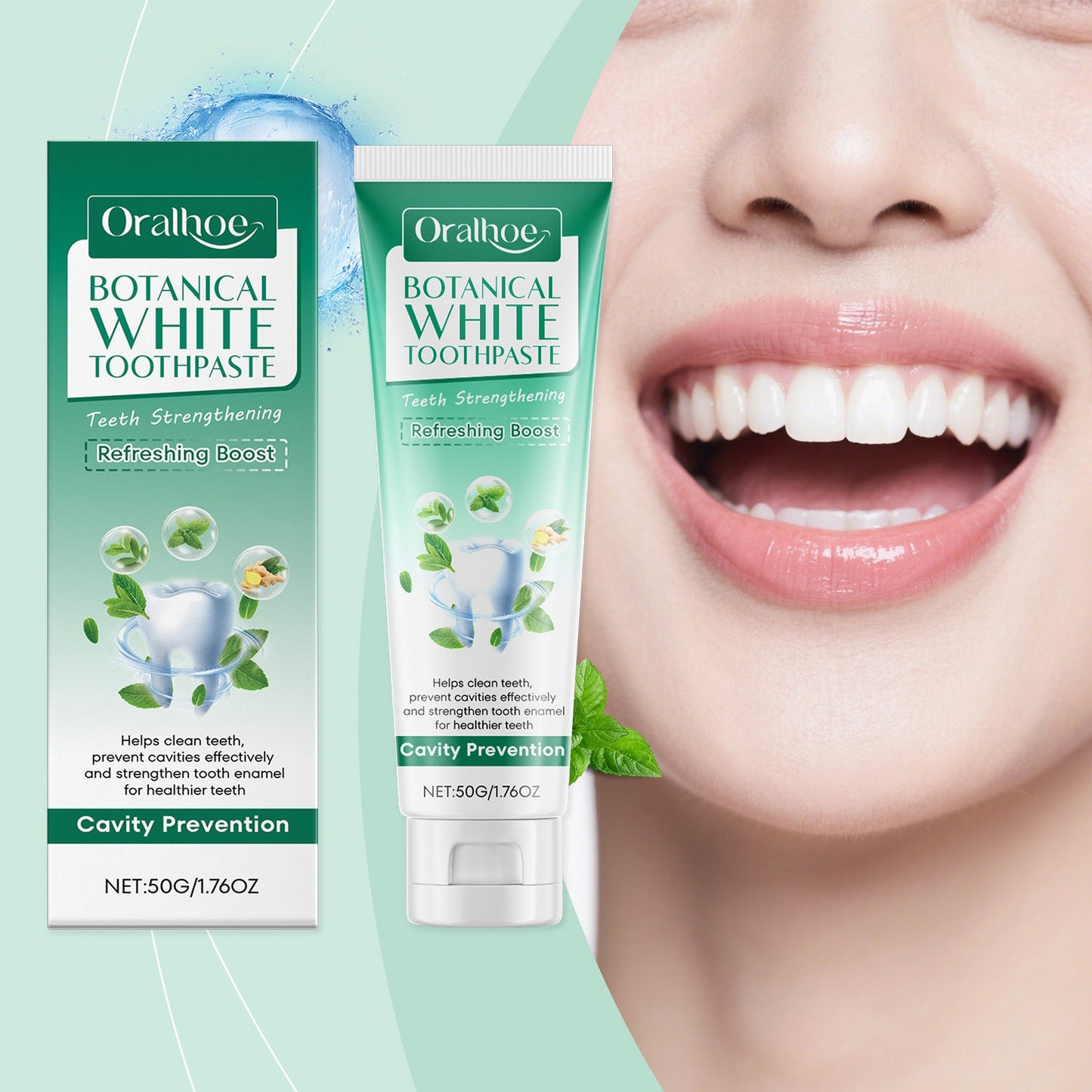 Plant Whitening Toothpaste 50g-box