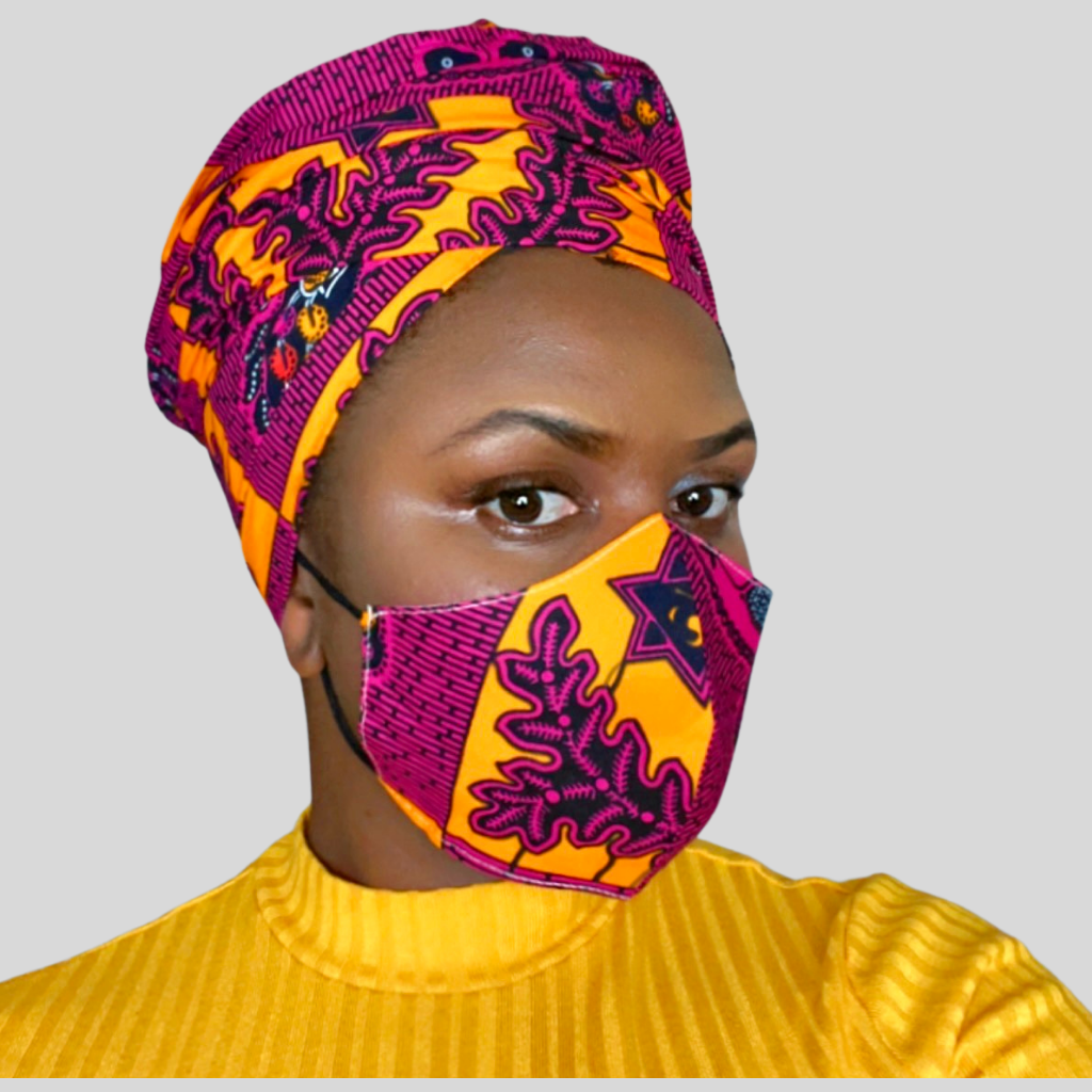 Nisha Head Wrap & Face Mask