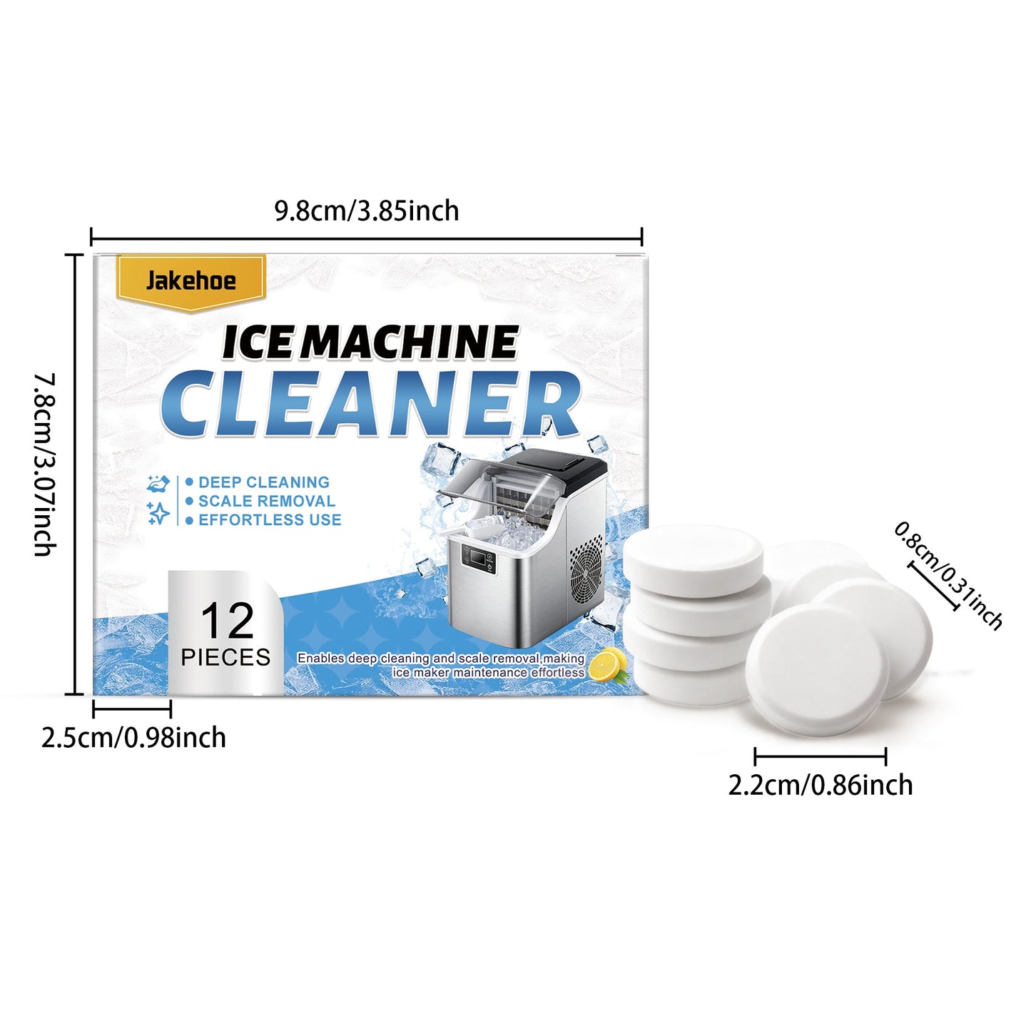 Ice Maker Cleaning Sheet 12pcs1box