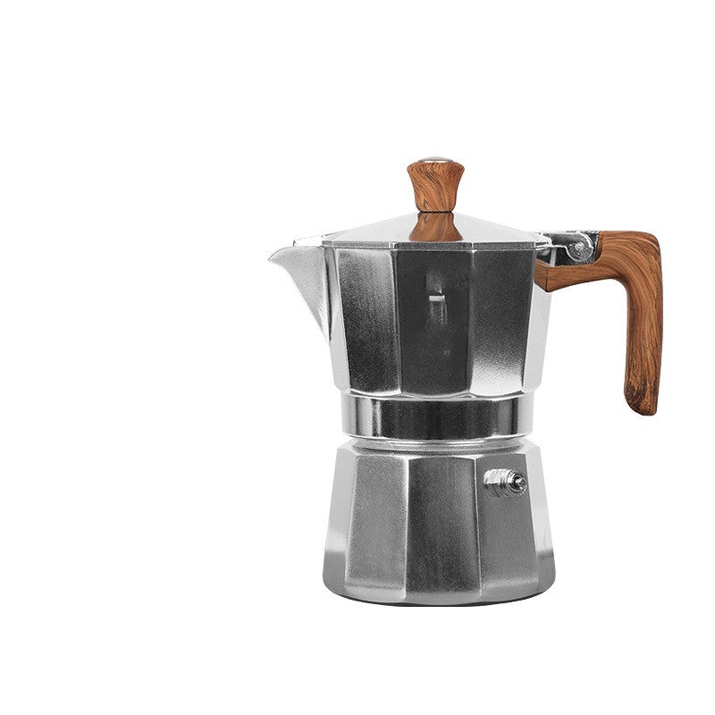 Outdoor Camping Italian Double Valve Mocha Kettle