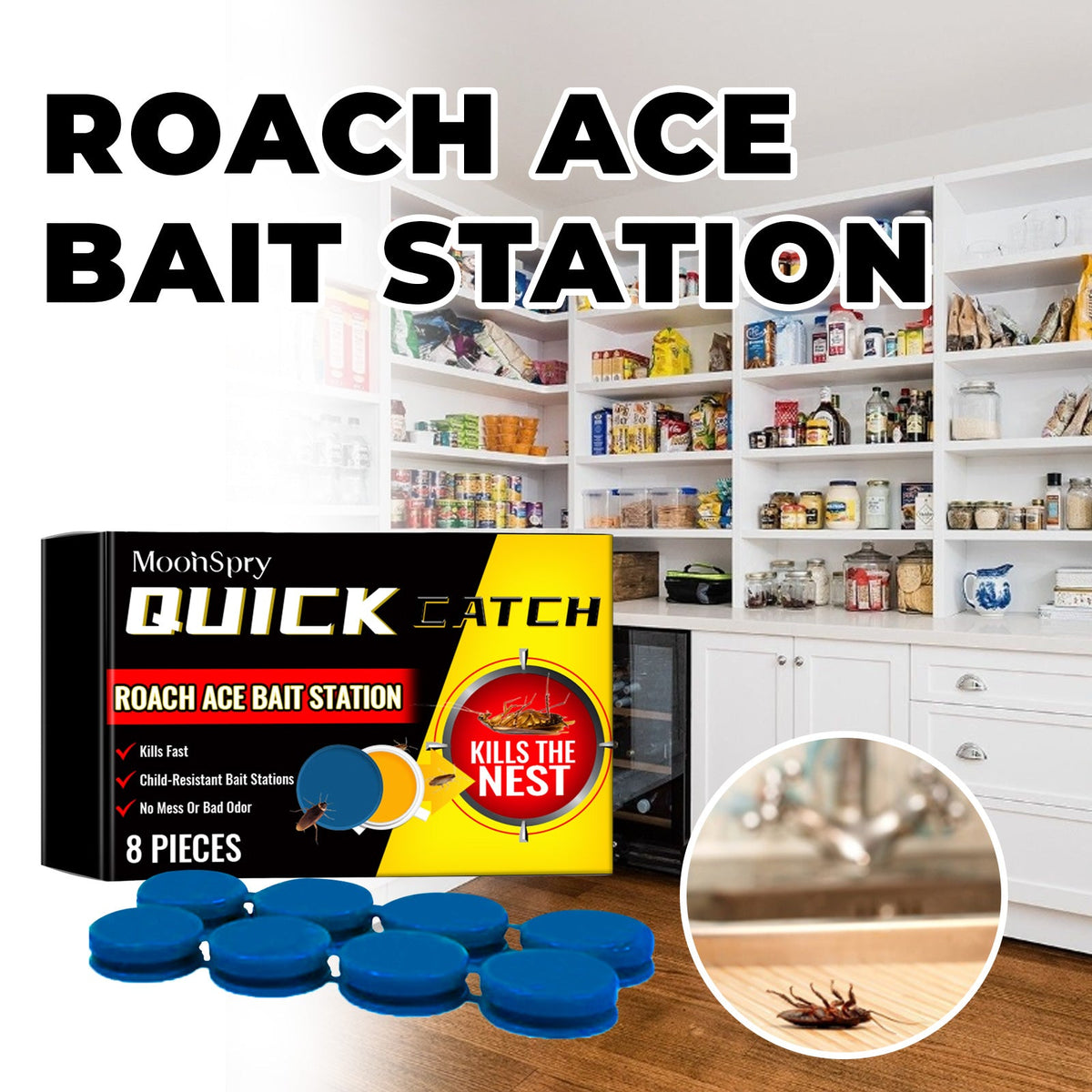 Cockroach Bait Stickers