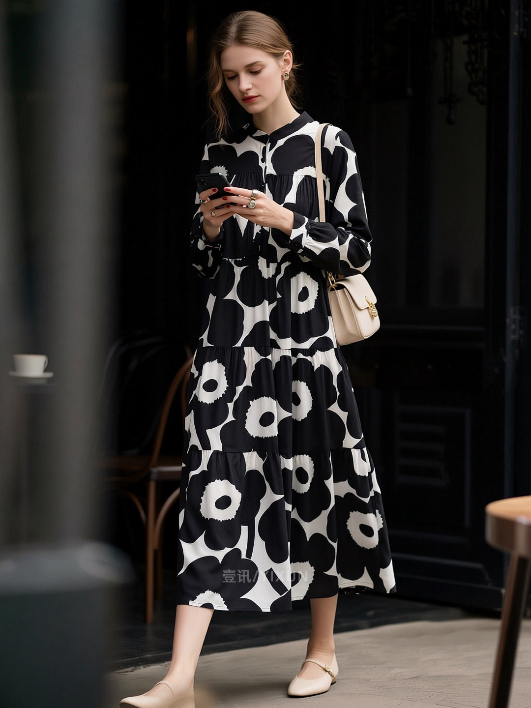 Versatile Designer-print Dress For Women