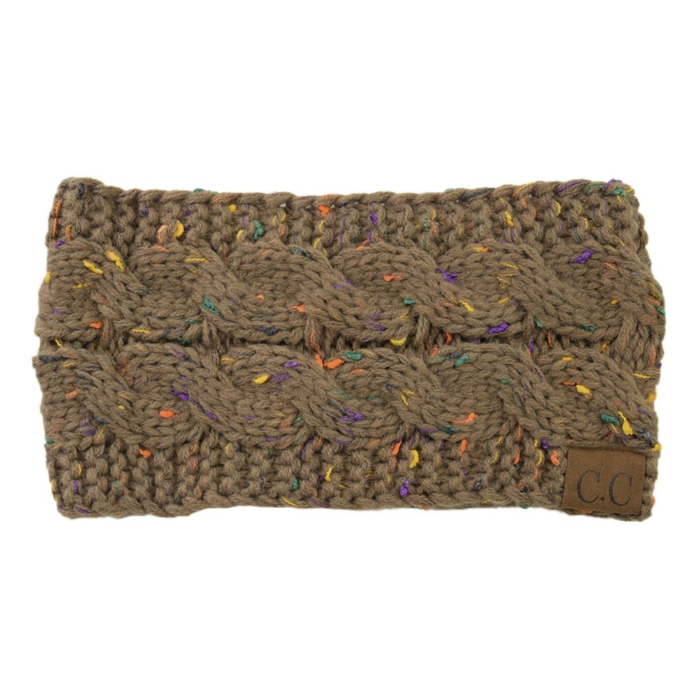 European And American Knitted Hairband Wool Variegated
