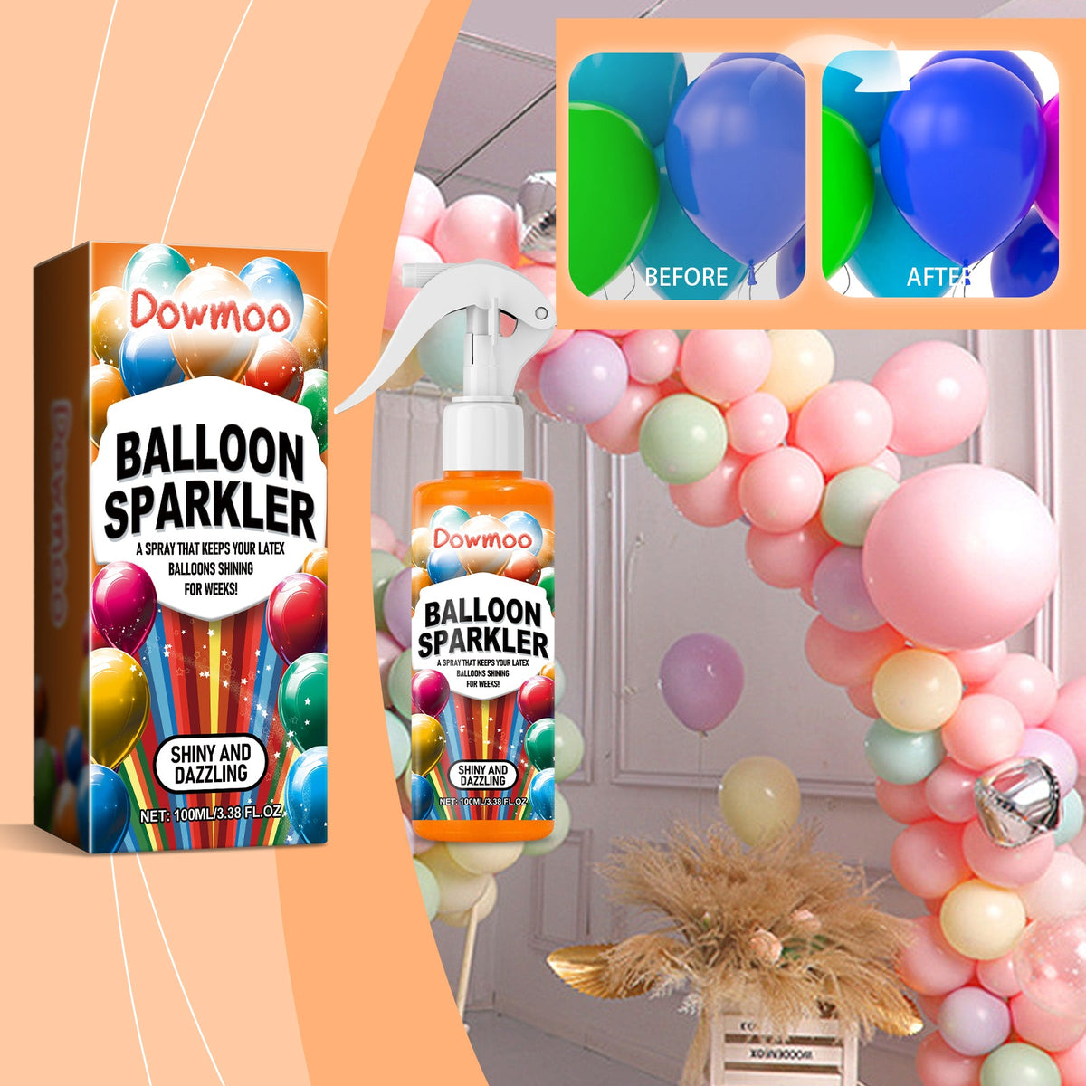 Emulsion Balloon Bright Spray 1 00ml 1box