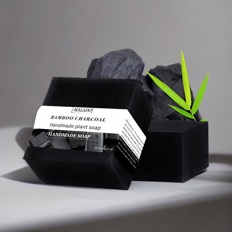 Square Bamboo Charcoal Soap