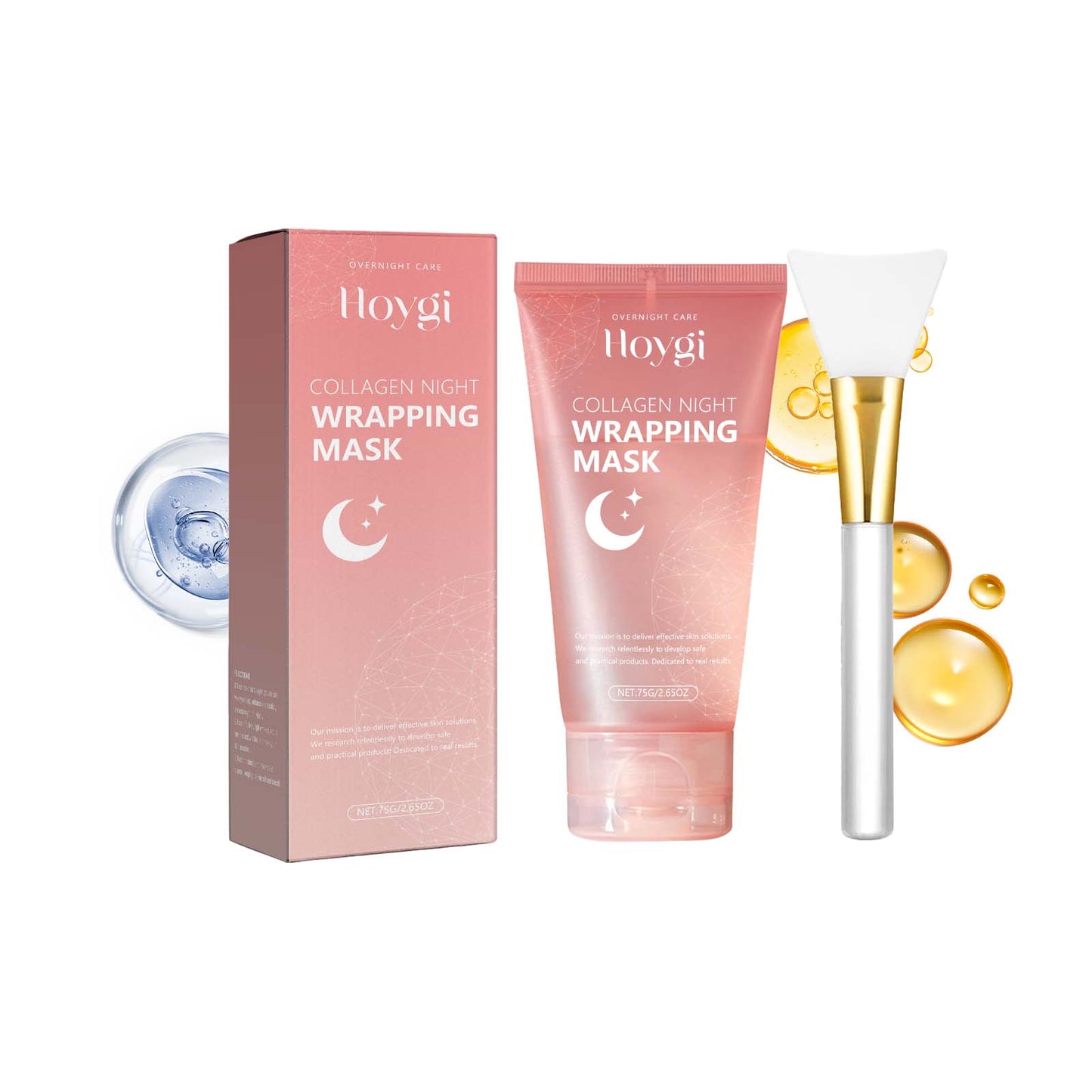 Collagen Peeling And Tearing Facial Mask 75g-1 Facial Mask Brush-box