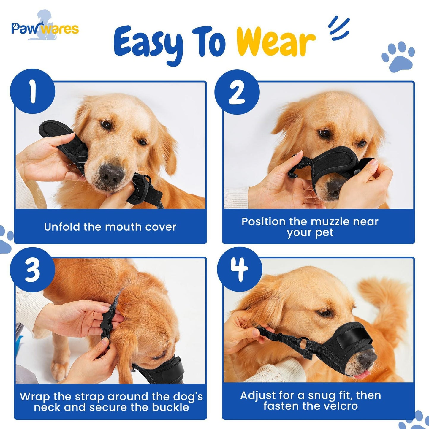 New Cotton Dog Muzzle, Anti-Bite And Anti-Accidental Eating Dog Muzzle, Adjustable Dog Mask, Pet Supplies Factory Direct Supply Wholesale