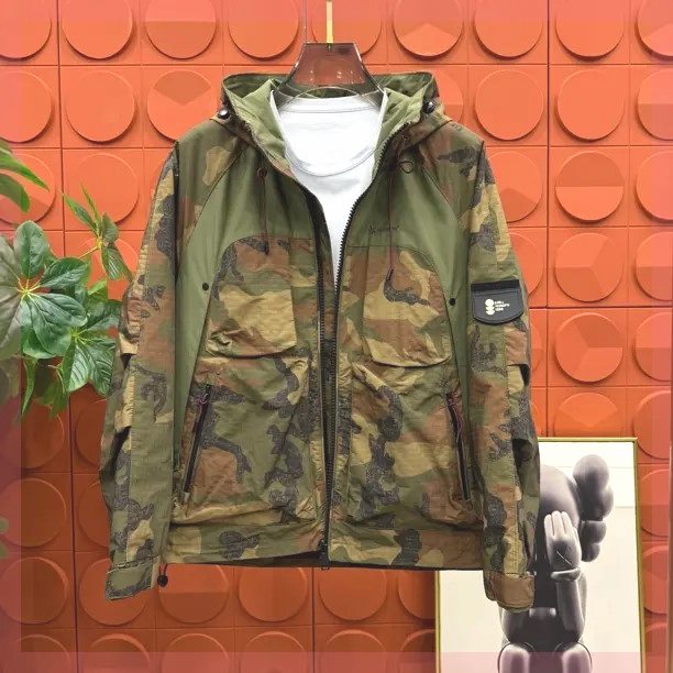 MCC HOMME Stylish 3D Printed Hooded Jacket for Men