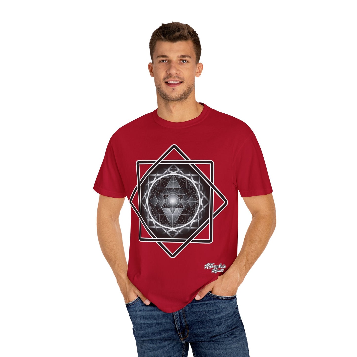 Merkaba Energy Tee – Geometric Art Unisex T-Shirt | Sacred Symbol Shirt | Boho Festival Fashion | Gift for Art Lovers