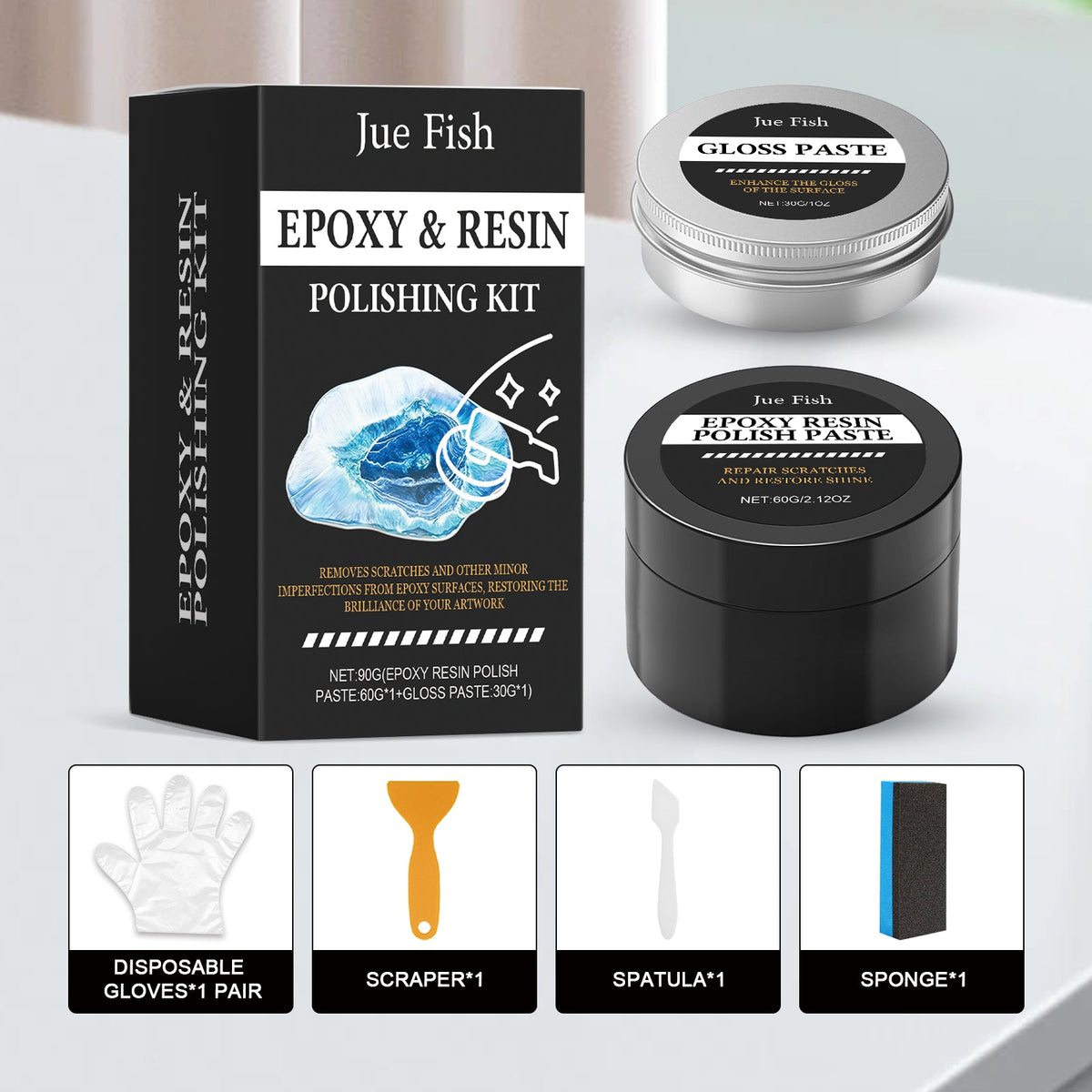 Epoxy Resin Polishing Set 1 Set-1box