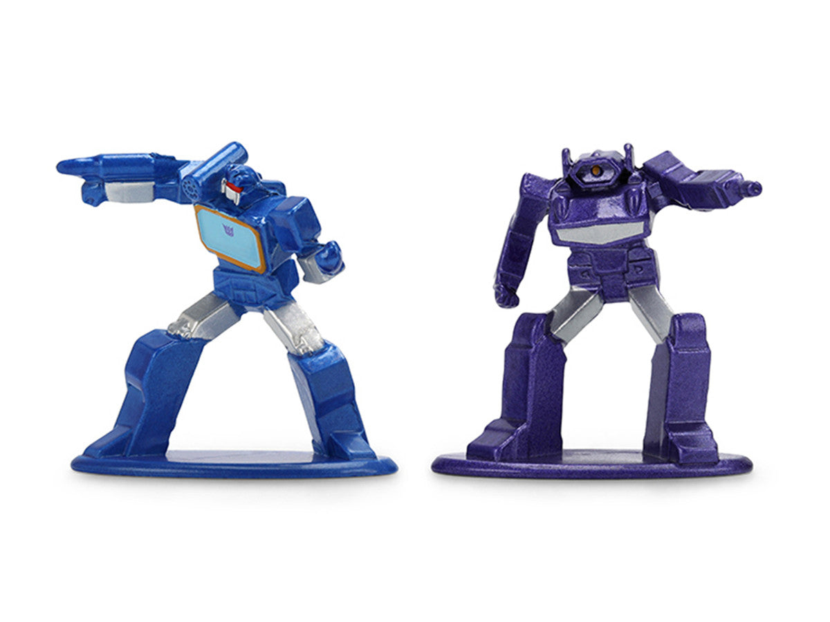Set of 12 Diecast Figures "Transformers" Franchise "Nano Metalfigs" Series Diecast Models by Jada