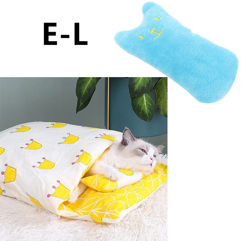 Winter Warm Cat Closed Removable And Washable Quilt