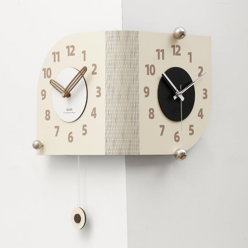 Living Room Simple Corner Creative Clock Wall Decoration