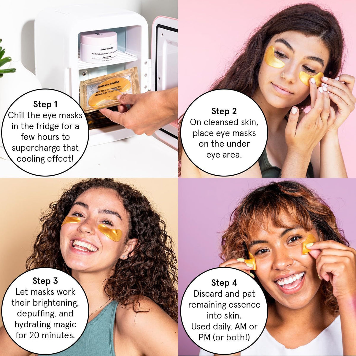 Gold Gel Eye Mask 24pcs