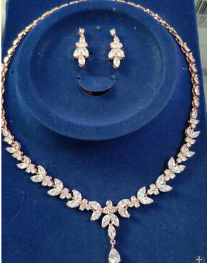 Simple White Bride Zircon Set Women