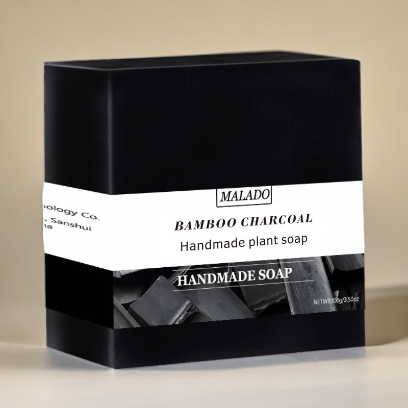 Square Bamboo Charcoal Soap