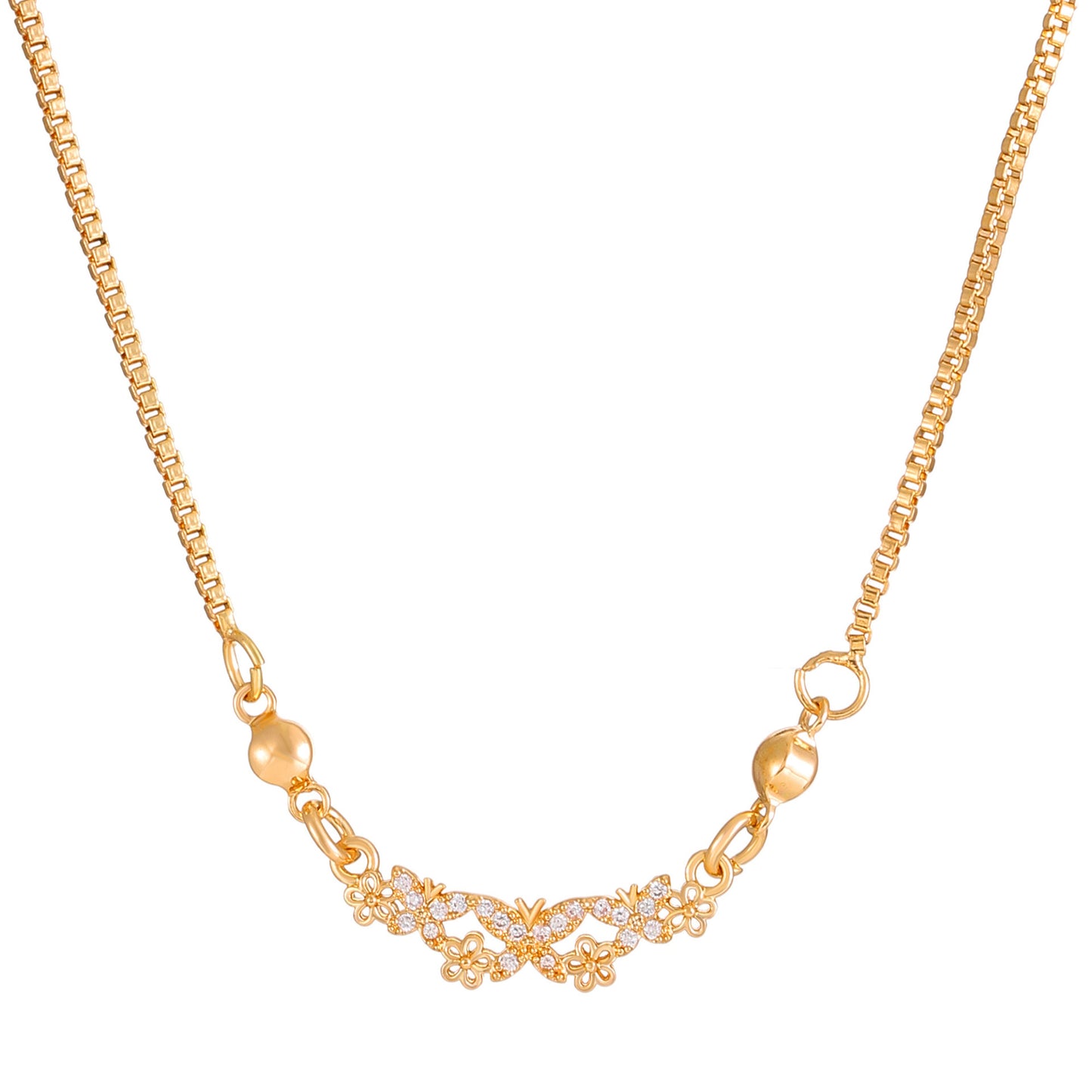 Women's Fashionable Temperament Butterfly Tassel Necklace